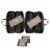 Disc-O-Bed XL Cam-O-Bunk Benchable Double Cot with Organizers, Tan (2 pack) Perspective: left