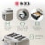 Haden Dorset 1.7 Liter Stainless Steel Electric Kettle w/ Dorset 4 Slice Toaster Perspective: left