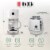 Haden 12 Cup Coffee Maker with 2 Slice Wide Stainless Steel Bread Toaster, White Perspective: left