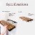 Willow & Grace Connie 24 Floating Shelves with Amanda 24 Wall Mount Shelves Perspective: left