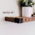 Willow & Grace Dennis 24 Inch Floating Wood Wall Mount Shelves, Walnut (3 Pack) Perspective: left