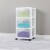 Sterilite 28308002 Home 3 Drawer Wheeled Plastic Storage Container (Set of 4) Perspective: left