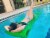 Vos 72 Soft Wavy Foam UV Chlorine Resistant Water Pool Float, Coral (2 Pack) Perspective: left
