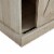Edyo Living Rustic Farmhouse TV Stand Table with Sliding Barn Doors, White Oak Perspective: left