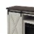 Edyo Living Electric Fireplace TV Stand Table with Sliding Barn Door, Gray Wash Perspective: left