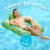 Aqua Leisure Zero Gravity Inflatable Swimming Pool Lounge Chair Float, Green, 4 Perspective: left
