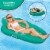 Aqua Leisure Polyknit Luxe Pool Lounger, Teal & Zero Gravity Recliner, Green Perspective: left