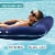 Aqua Leisure Luxury Water Recliner Lounge Pool Float Chair, 2 Pack, Blue & Green Perspective: left