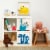 3 Sprouts Storage Bin Box, Blue Snake & Toy Chest Bin for Playroom, Crocodile Perspective: left