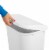 Sterilite 11.3 Gal Lift Top Lid Wastebasket Kitchen Trash Can, White (12 Pack) Perspective: left