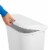 Sterilite 11.3 Gal Lift Top Lid Wastebasket Kitchen Trash Can, White (24 Pack) Perspective: left