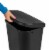 Sterilite 11.3 Gal Lift Top Lid Wastebasket Kitchen Trash Can, Black (12 Pack) Perspective: left