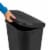 Sterilite 11.3 Gal Lift Top Lid Wastebasket Kitchen Trash Can, Black (18 Pack) Perspective: left