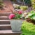 Southern Patio 16 Inch Square Rustic Resin Outdoor Box Flower Planter (2 Pack) Perspective: left