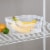 Sterilite 5.25 x 9.5 x 13 Inch Open Storage Bin w/ Carry Handles, Clear (8 Pack) Perspective: left