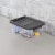 Sterilite 16 Qt Clear Plastic Stacking Storage Containers w/ Gray Lid (12 Pack) Perspective: left