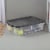 Sterilite 40 Quart Plastic Under Bed Storage Bin Tote & Latch Lid, 6 Pack, Gray Perspective: left