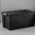 Sterilite 50 Gal Rugged Industrial Stackable Storage Tote w/ Lid, Black, 3 Pack Perspective: left