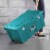 Sterilite 16 Gal Lockable Footlocker Toolbox Container w/ Wheels, Teal (4 Pack) Perspective: left