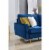 JULYFOX Mid Century Modern Button Tufted Velvet Loveseat Sofa Couch, Blue Perspective: left