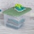 Sterilite 64 Qt Latching Plastic Storage Container Tote, Crisp Green (12 Pack) Perspective: left
