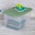 Sterilite 64 Qt Latching Plastic Storage Container Tote, Crisp Green (18 Pack) Perspective: left