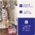 Homz 41Qt Clear Plastic Holiday Storage Container w/Red Snap Lock Lid (4 Pack) Perspective: left