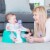 Bumbo Baby Soft Foam Wide Floor Seat w/3 Point Adjustable Harness, Aqua (2 Pack) Perspective: left