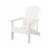Noble House Culver Faux Wood Slat-Backed Adirondack Chair in White (Set of 2) Perspective: left