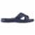 Totes Everywear Ara Cross Slide Women's Sandals - Navy Blue Perspective: left