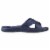 Totes Everywear Ara Cross Slide Women's Sandals - Navy Blue Perspective: left