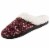 Isotoner® Women's Sweater Knit Amanda Hoodback Slippers - Henna Perspective: left