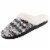 Isotoner® Amanda Hoodback Heather Gray Sweater Knit Women's Slippers Perspective: left
