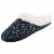 Isotoner® Amanda Hoodback Navy Blue Sweater Knit Women's Slippers Perspective: left