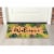 Backyard Bungalow Coir Doormat Tropical Foliage Border Welcome Perspective: left