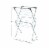 Home Basics 2-Tier Steel Clothes Dryer Perspective: left