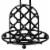 Home Basics Lattice Collection Paper Towel Holder, Black Perspective: left