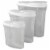 Home Basics 3 Piece Plastic Cereal Container Perspective: left