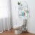 Home Basics 3 Shelf Steel Bathroom Space Saver, White Perspective: left