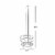 Home Basics Chrome Plated Steel Bath Tissue Reserve Perspective: left