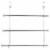 Home Basics 3 Tier Chrome Plated Steel Over the Door Towel Rack Perspective: left