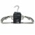 Home Basics Plastic Non-Slip Hanger, (Pack of 10), Black Perspective: left