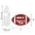 Big Dot of Happiness End Zone - Football - Party Shaped Thank You Cards with Envelopes 12 Ct Perspective: left