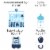 Big Dot of Happiness It's a Boy - Outdoor Lawn Decor - Blue Baby Shower Yard Signs - Set of 8 Perspective: left