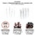 Big Dot of Happiness Rose Gold Happy New Year - Cupcake Toppers 2023 Clear Treat Picks 24 Ct Perspective: left
