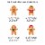 Big Dot of Happiness Gingerbread Christmas Holiday Party Clothespin Garland Banner 44 Pc Perspective: left