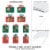 Big Dot of Happiness Happy Holiday Presents - Lawn Outdoor Christmas Party Yard Decor 10 Pc Perspective: left