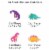 Big Dot of Happiness Roar Dinosaur Girl - Party DIY Decor Clothespin Garland Banner - 44 Pc Perspective: left