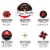 Big Dot of Happiness Red Carpet Hollywood - Birthday Cake Decor Kit - Cake Topper Set 11 Pc Perspective: left