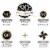 Big Dot of Happiness Adult 90th Birthday Gold - Party Cake Decor Kit - Cake Topper Set 11 Pc Perspective: left